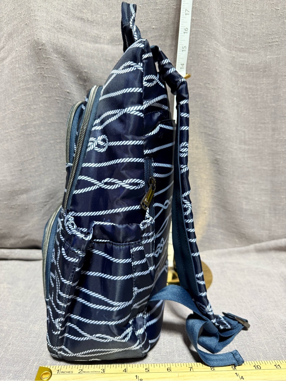 lug Navy & White Rope-Print Backpack - Picture 2 of 10